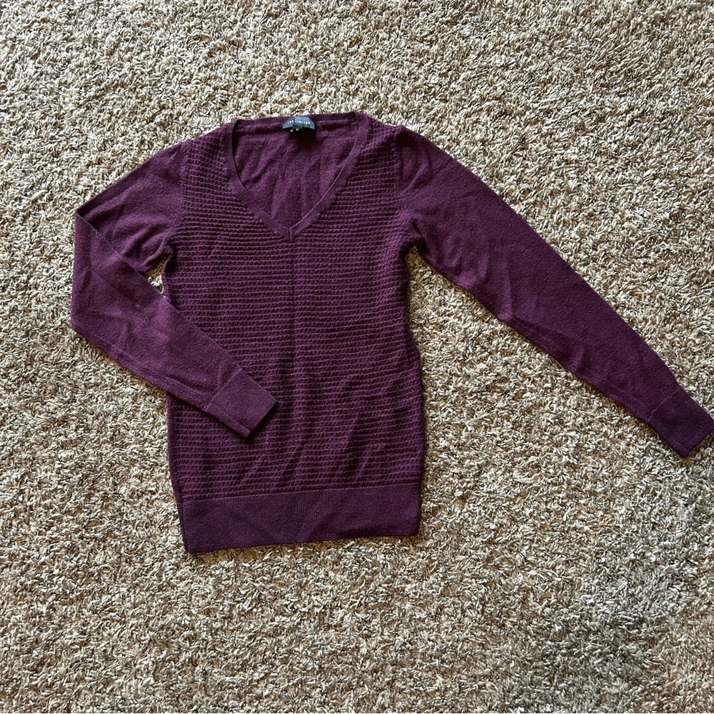 The Limited | Deep Purple Knit Top